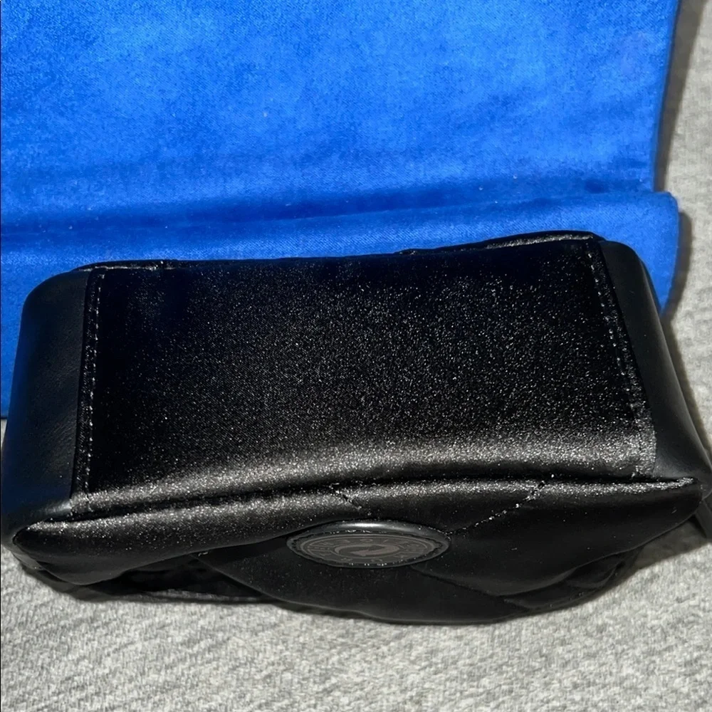 NWOT Kurt Geiger Black Quilted Cosmetic Case